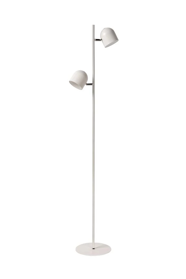 Lucide SKANSKA - Stehlampe - LED Dim. - 2x5W 3000K - Weiß - AUSgeschaltet